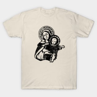 Mary The Madonna With Baby Jesus T-Shirt